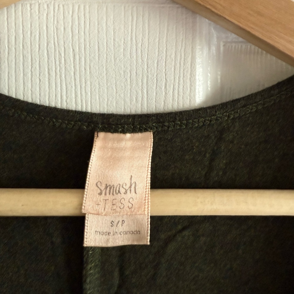 Smash & Tess Olive Green V-Neck Jumpsuit - Picture 6 of 6